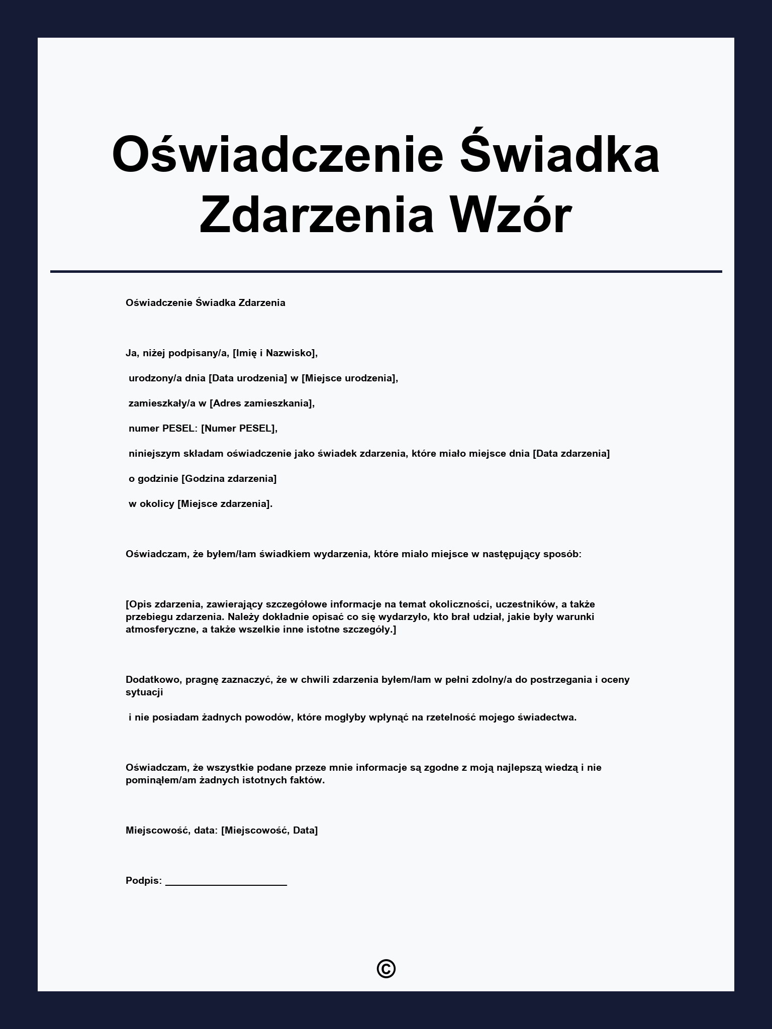 O wiadczenie wiadka Zdarzenia Wz r o-wiadczenie-wiadka-zdarzenia-wz-r