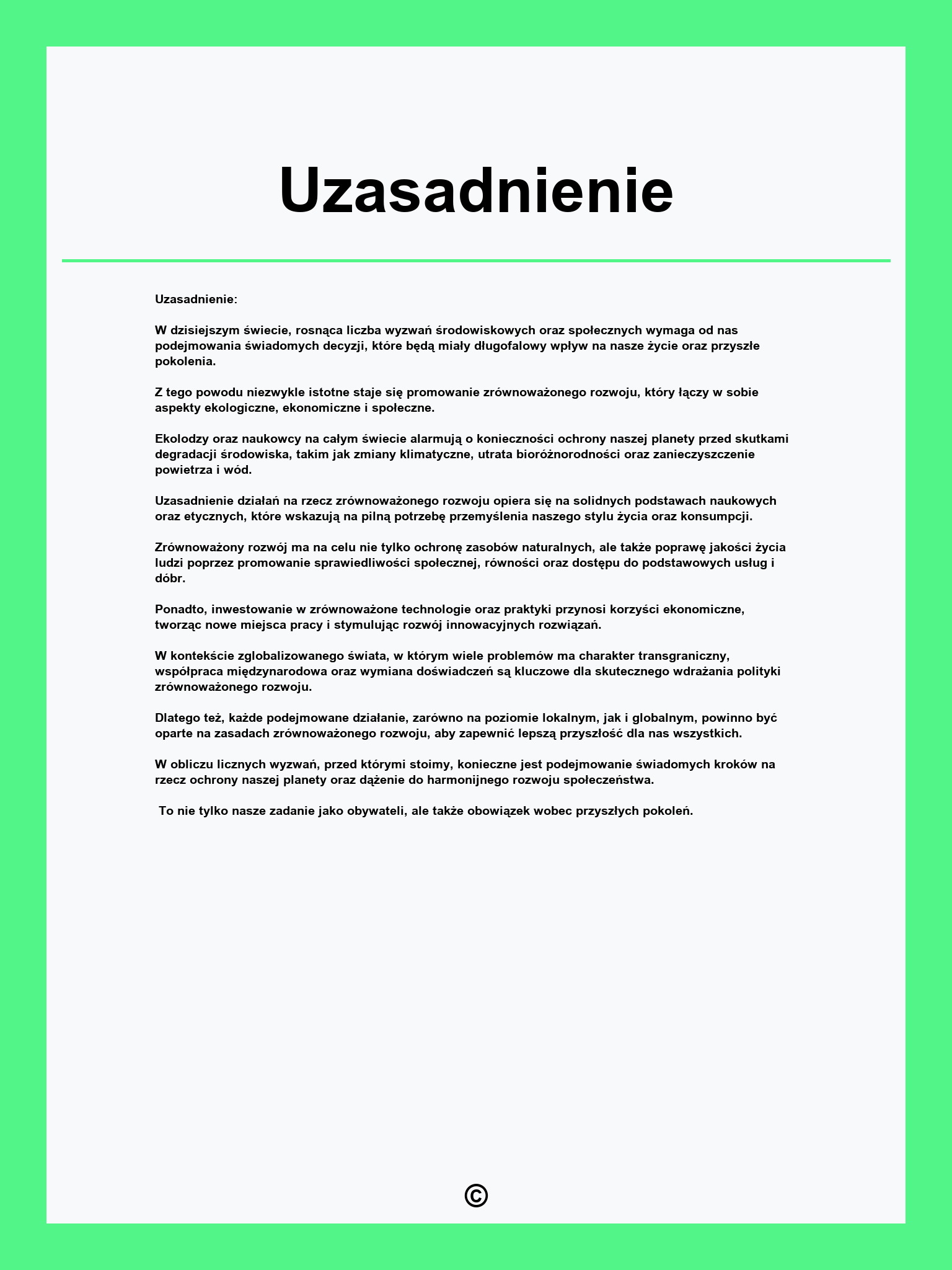 Uzasadnienie Uzasadnienie